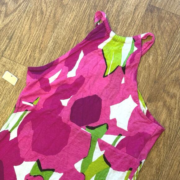 Michael Michael Kors Pink White Green Keyhole Halter Tank Top Size Small - Picture 6 of 11